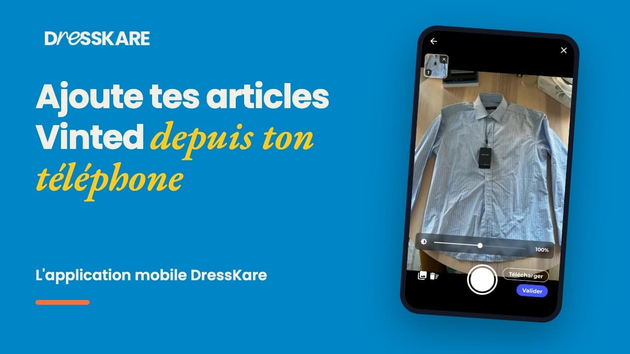 Miniature de la vidéo Ajouter tes articles Vinted rapidement depuis ton téléphone