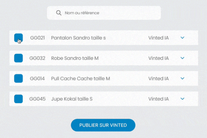 Publication en masse sur Vinted avec DressKare